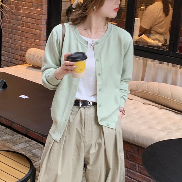 체켓 미디 케리 가디건 5color 상세 이미지 10
